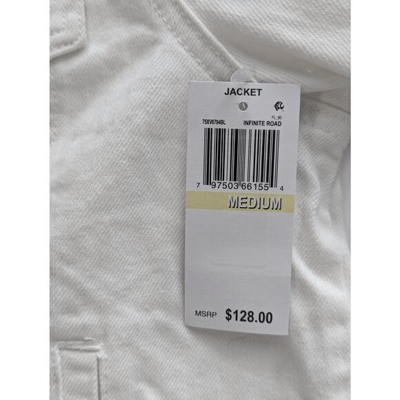 White Denim Lace Jacket Infinite Road by Blank NYC - Picture 8 of 16